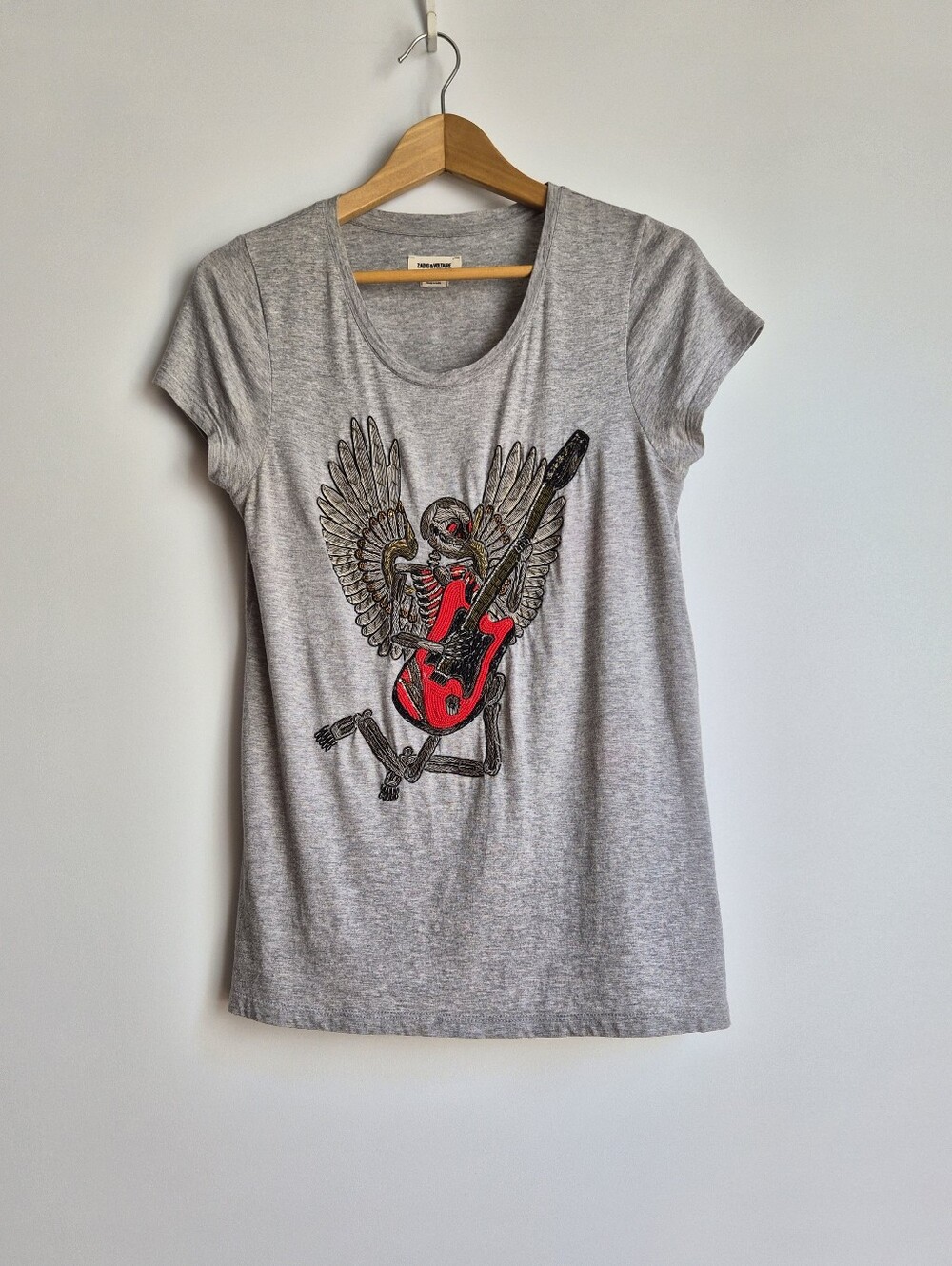 Zadig & Voltaire Titan Brode Skeleton Tee Small Rockstar Girlfriend Indie Sleaze - Picture 12 of 16